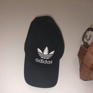 Adidas Black and White Logo Cap
